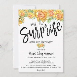 Invitation Fête de retraite d'anniversaire surprise de tourne