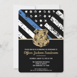 Invitation Fête de retraite du département de police