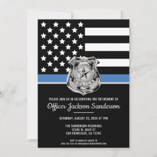 Invitation Fête de retraite du département de police Force de