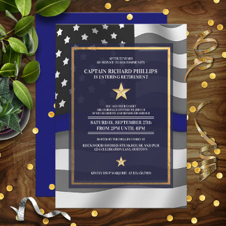 Invitation Fête de retraite d'un policier