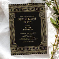 Fête de retraite élégante