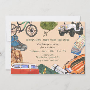 Invitation Fête de retraite Happy Campers