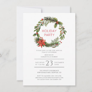 Invitation Fête de Réveillon de Noël en Famille Réunion de Fê