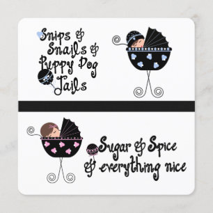 Invitation Fête de révélation de genre de transport rose et b