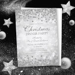 Invitation Fête de Silver Christma Glitter Winter Wonder<br><div class="desc">Elegant Formal Company & Corporate Christmas Party / Cocktail Diner Témplate with Silver Glitter Confeti Winter Wonder. Impress your friends with this ophisticated and modern design.</div>