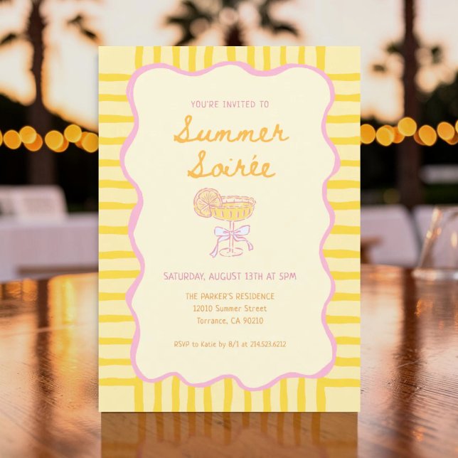 Invitation Fête de soirée d'été sans fin (Créateur téléchargé)