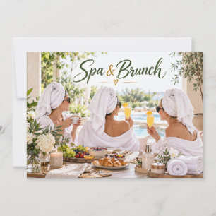 Invitation Fête de Spa et Brunch