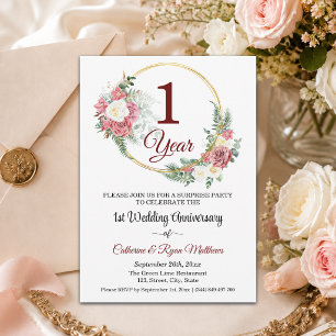 Invitation Fête de Surprise pour le 1er Anniversaire de Maria