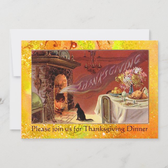 Invitation Fête de Thanksgiving (Devant)
