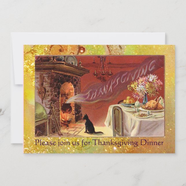Invitation Fête de Thanksgiving (Devant)