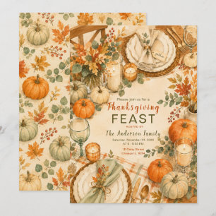 Invitation Fête de Thanksgiving