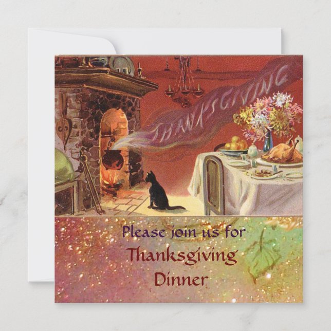 Invitation Fête de Thanksgiving (Devant)