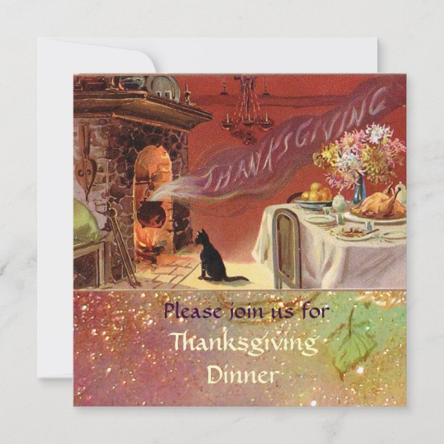 Invitation Fête de Thanksgiving (Devant)