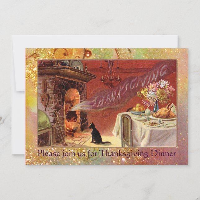 Invitation Fête de Thanksgiving (Devant)