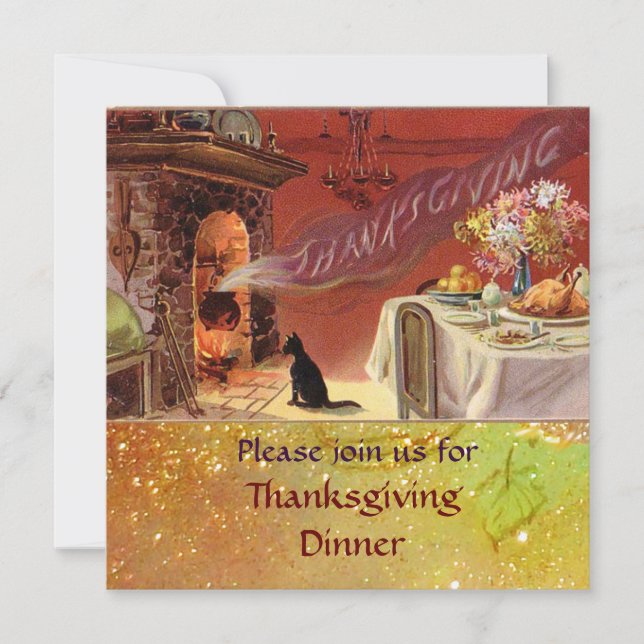 Invitation Fête de Thanksgiving (Devant)