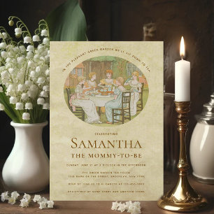 Invitation Fête de thé de jardin Régence vintage Baby Shower