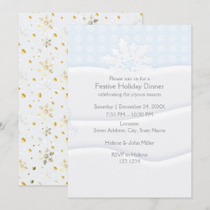 Invitation Fête de vacances de bonne année et de Noël