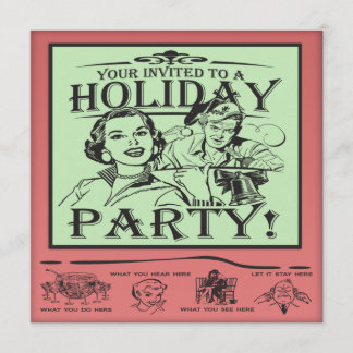 Invitation Fête de vacances de Noël