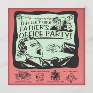 Invitation Fête de vacances drôle de bureau !