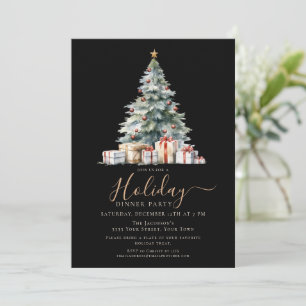 Invitation Fête de vacances élégante de Noël