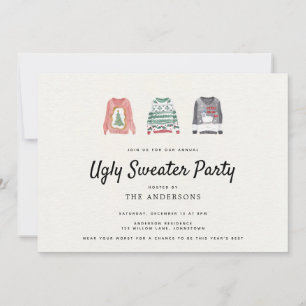 Invitation Fête de vacances moche