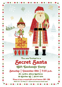 Invitations Pere Secret Soirees De Noel Zazzle Fr