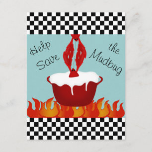 Invitation Fête d'ébullition de l'écrevisse personnalisée en