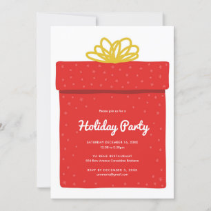 Invitation Fête d'échange de cadeaux Holiday