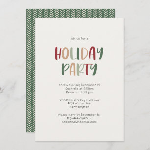 Invitation Fête décontractée colorée