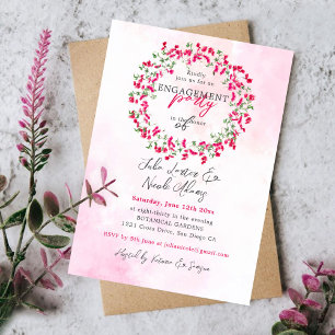 Invitation Fête d'engagement dans la forêt tropicale de Bouga