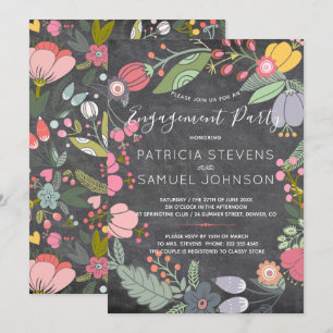 Invitation Fête d'engagement du tableau de bord de la couronn