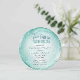 Invitation Fête d'engagement sur le thème de la plage