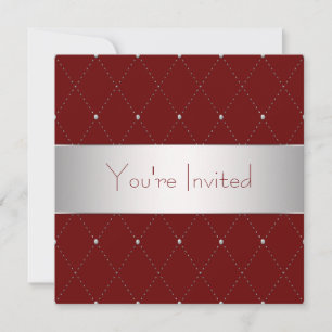 Invitation Fête d'entreprise au vin rouge