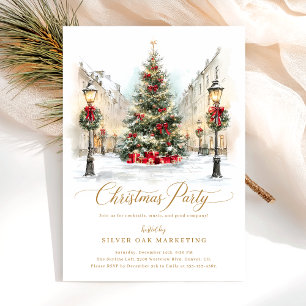 Invitation Fête d'entreprise festive de Noël