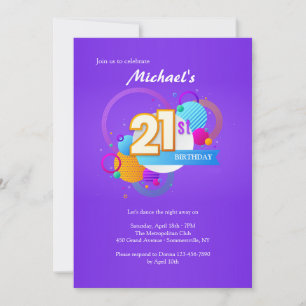 Invitation Fête des 21 ans