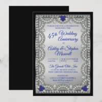 Fête des 45 ans de mariage Saphir Diamant