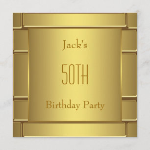 Invitation Fête des 50 ans de Mans Pure Gold Mans
