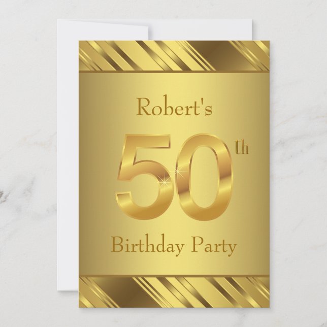 Invitation Fête des 50 ans de Mens (Devant)