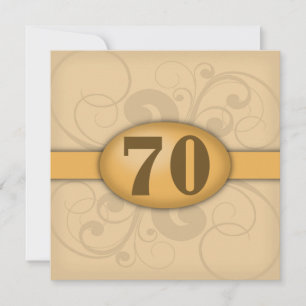 Invitation Fête des 70 ans / Fête d'anniversaire de mariage