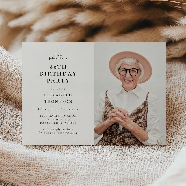 Invitation Fête des 80 ans de Modern Photo (Créateur téléchargé)