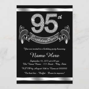 Invitation Fête des 95 ans d'argent