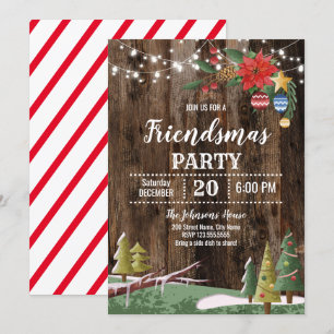 Invitation Fête des "amis" de Noël