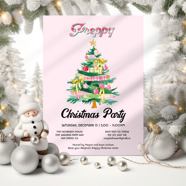 Invitation Fête des arbres de Noël (Créateur téléchargé)