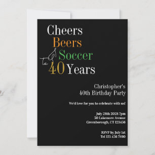 Invitation Fête des bières du 40e anniversaire de football