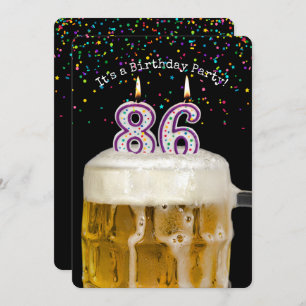 Invitation Fête des bougies du 86e anniversaire