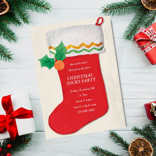 Invitation Fête des Chaussettes de Noël