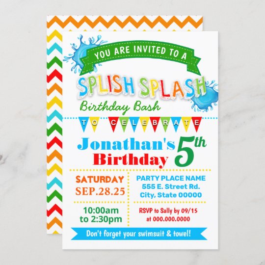 Invitation Fete Des Couleurs Primaires Du Bash De L Anniversa Zazzle Fr