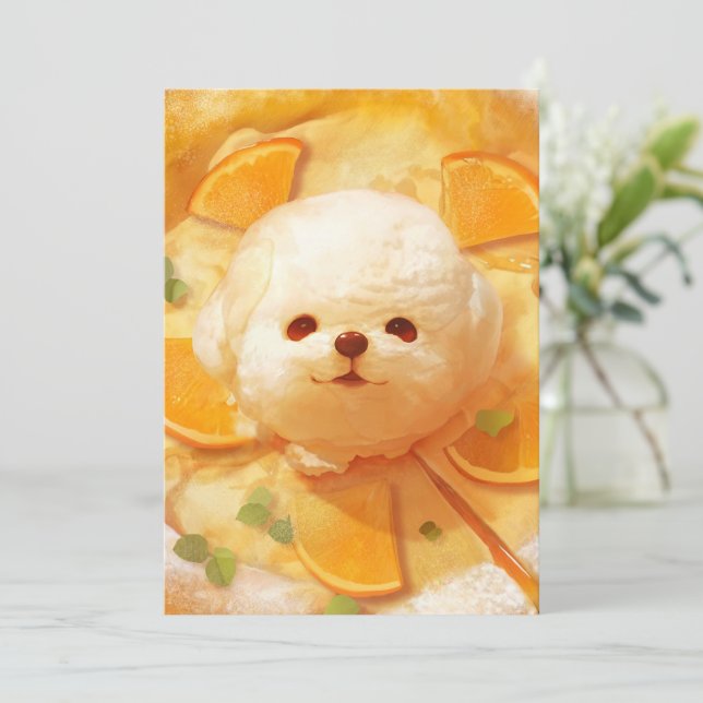 Invitation Fête des crêpes : glace Smile Dog (Debout devant)