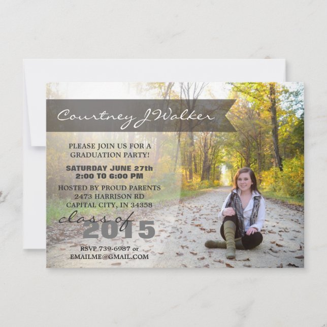 Invitation Fête des diplômés 2015 (Devant)