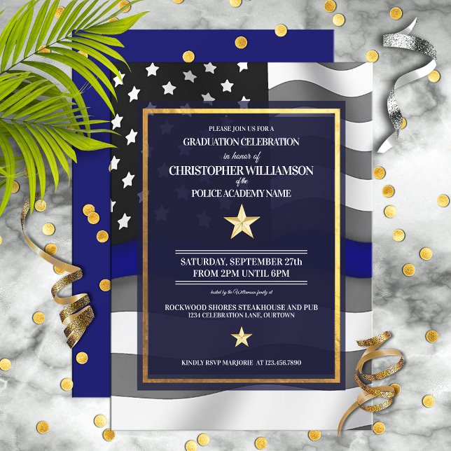 Invitation Fête des diplômes de l'Académie de police (Créateur téléchargé)